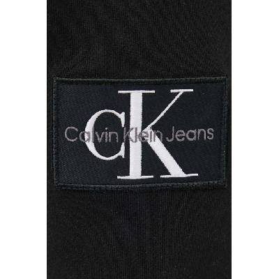 Calvin Klein Памучен суичър Calvin Klein Jeans в черно с изчистен дизайн J30J323426 (J30J323426)