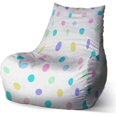 Sablio sedací vak Bean Bodka vedľa bodky 100 x 90 x 45 cm