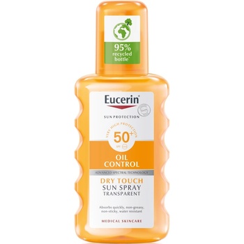 Eucerin Sun Прозрачен слънцезащитен спрей, SPF50, 200 ml