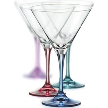 Bohemia Gifts Crystal Sklenice na martini Spectrum 4 x 290 ml