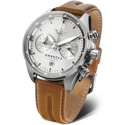 Vostok Europe 6S21/325A491 Hnědý kožený řemínek