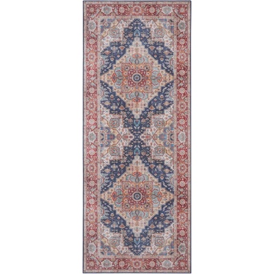 Hanse Home Тъмно синьо-червена пътека , 80 x 200 cm Sylla - Nouristan (104017-80x200)