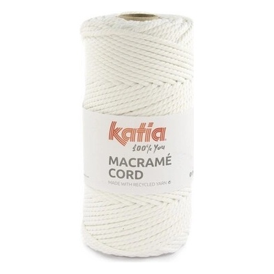MACRAME CORD 4mm Katia Farby MACRAME CORD: 115 biela