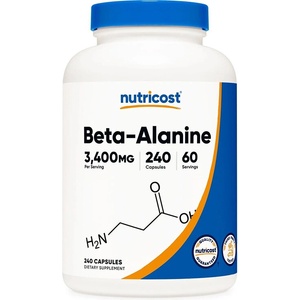 Nutricost Мускулна маса - Бета аланин (Beta-Alanine), 240 капсули (08510 (201201) NC)
