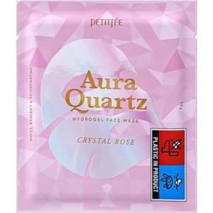 Petitfee Aura Quartz Hydrogel Face Mask Crystal Rose - Хидрогел маска за лице с кристален розов кварц 1бр/6г