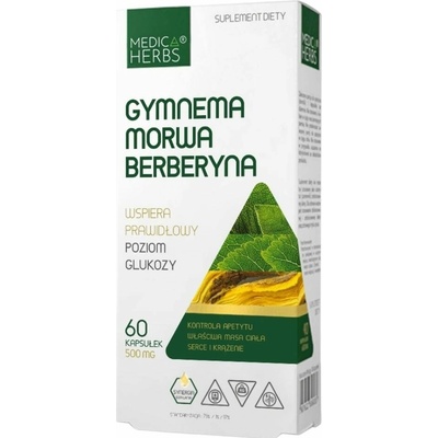Medica Herbs Gymnema Mulberry Berberine 60 kapsúl