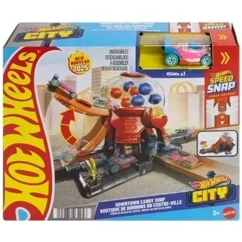 Mattel Hot Wheels City: Основни комплекти - Магазин за бонбони (JBM62)