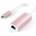 Satechi Aluminum USB-C to Ethernet Adapter - адаптер за свързване от USB-C към Ethernet (розово злато)