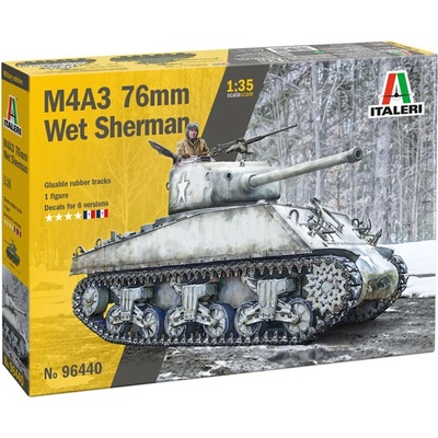 ITALERI Model Kit tank 96440 Sherman M4A3 Wet 1:35
