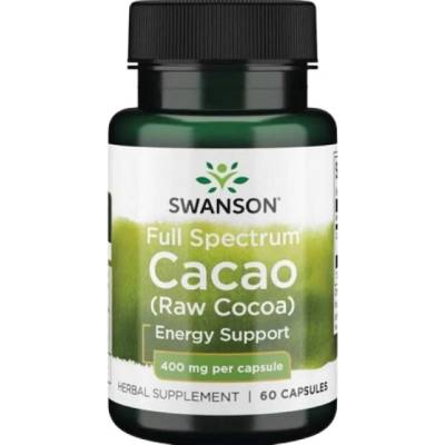 Swanson Full Spectrum Cacao 400 mg [60 капсули]