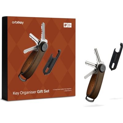 Klíčenka Kožená OrbitKey 2.0 Crazy Horse Oak Brown – Zboží Dáma