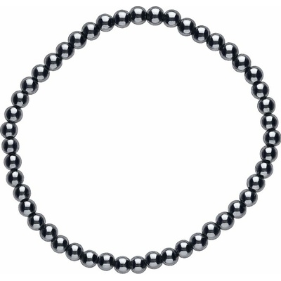 Jantario Korálkový náramok Hematit 4 mm 106026