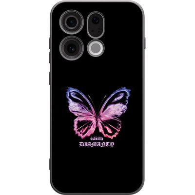 Picasee silikonový černý OPPO Find X9 Diamanty Purple