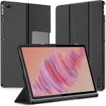 Lenovo DUX DUCIS Кожен Калъф със Стойка за Lenovo Tab Plus + Протектор, Удароустойчив, Авто събуждане/заспиване, Черен