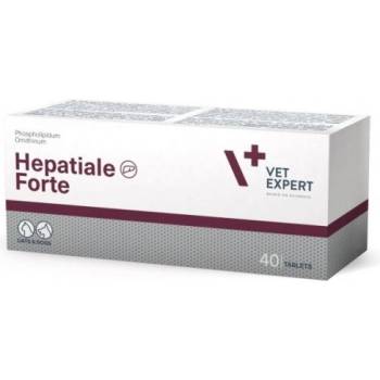VetExpert Hepatiale Forte - хранителна добавка за кучета и котки, за подпомагане чернодробната им функция, 40 таблетки, Vet Expert - Полша