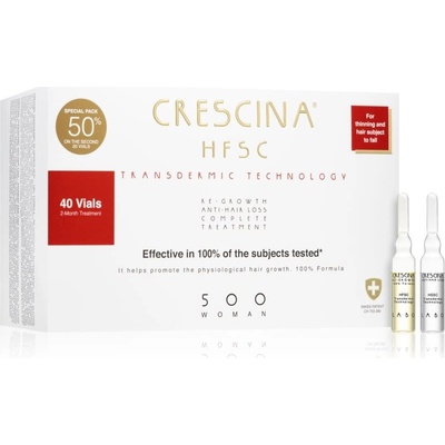 Crescina Transdermic 500 Re-Growth and Anti-Hair Loss pre ženy 40 x 3,5 ml