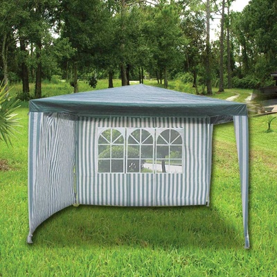 HERLY Градинска шатра Herly - 3 x 3 m, с 2 страници, зелена (33309)