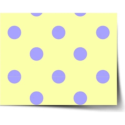 Sablio Plagát Fialové bodky - 90x60 cm