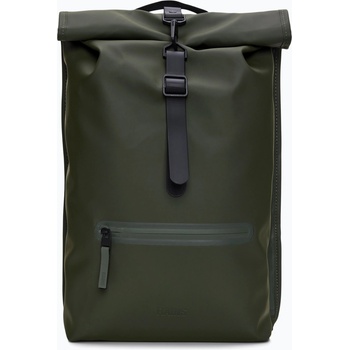 Rains Градска раница Rains Rucksack Rolltop 13 + 4 l green