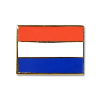 Odznak (pins) 18mm vlajka Holandsko - farebný