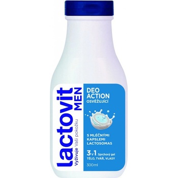 Lactovit Men Deo Action sprchový gel 300 ml