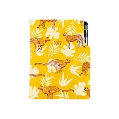 Design B6 týdenní 2027 žlutá Gepard