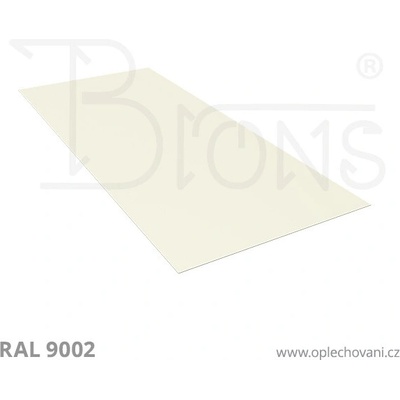 Brons Rovinný plech 850 x 2000 mm šedobílá