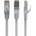 Gembird CAT6A S-FTP Patch Cable 1m Grey PP6A-LSZHCU-1M (PP6A-LSZHCU-1M)