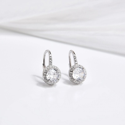 Jan Kos jewellery stříbrné náušnice se zirkony MHT-3019/SW00