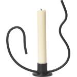 ferm LIVING Свещник за класическа свещ Valse нисък 18, 4 см (1104268158)