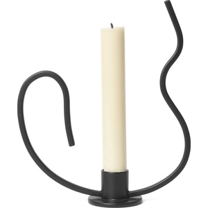 ferm LIVING Свещник за класическа свещ Valse нисък 18, 4 см (1104268158)
