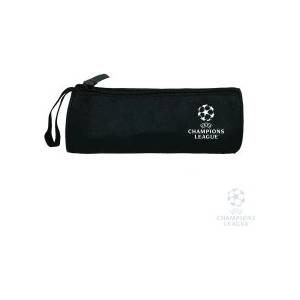 Eurocom Несесер кръгъл UEFA Champions League черен 20x8x8см
