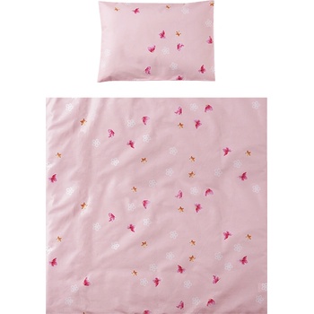 Lorelli Eva Спален комплект за мини-кошара Пеперуди розов 5 части 20801145801