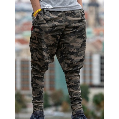 Zerker Parkourové tepláky maskáčové Forest Camo