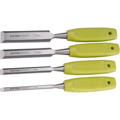 Dláta, sada 4ks, 6-12-18-24mm, kvalitní plastová rukojeť