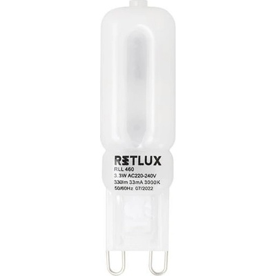 Retlux žiarovka LED G9 3,3W biela teplá RLL 460