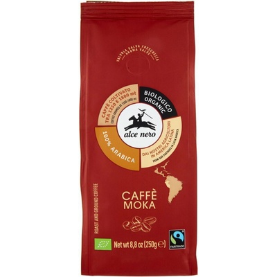 Caffe Moka Alce Nero mletá 250 g
