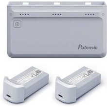 Potensic 3-polohová rýchlonabíjačka pre Atom 4K 60W More Power, sada so sieťovým adaptérom a 2x batériami 4258934