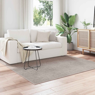 vidaXL Килими за помещение LUGO Крем и Тауpe 200 x 200 cm Полиестер (42022708)