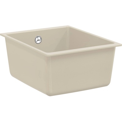 vidaXL Мивка Бежово 370 x 460 мм 80% Кварц и 20% Смола (42028418)