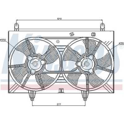 Ventilátor chladiče NISSENS 85615