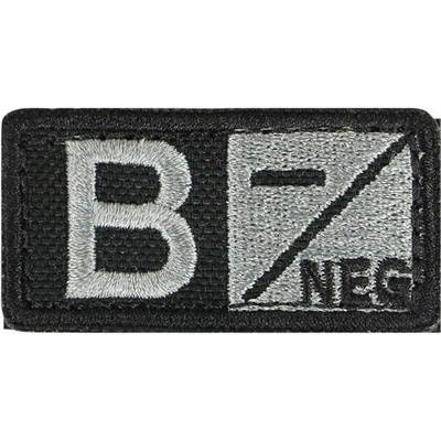 CONDOR OUTDOOR Nášivka krvná skupina B NEG VELCRO FOLIAGE