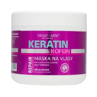 Vivaco Keratinová maska na vlasy s kofeinem VIVAPHARM 600 ml