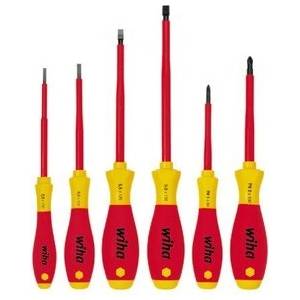 Wiha Комплект отвертки, 6 части, изолирани, с дръжка Softfinish 07156 (07156)