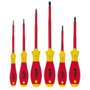 Wiha Комплект отвертки, 6 части, изолирани, с дръжка Softfinish 07156 (07156)