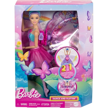 Barbie Трансформираща се кукла 2 в 1 Barbie - Балерина и пеперуда (HXJ10)