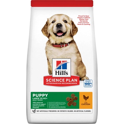 Hill's Science Plan granule pre šteňatá veľkých plemien s kuracím 2,5 kg