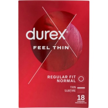 Durex Дюрекс Feel Thin - презервативи за естествено усещане (18 бр. )