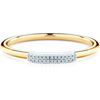 SAVICKI Годежен пръстен Savicki: двуцветно злато, диаманти