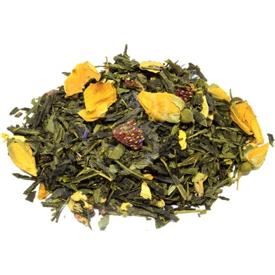 Zelený Drak zelený čaj HAPPY TEA jahoda růže vanilka 100 g